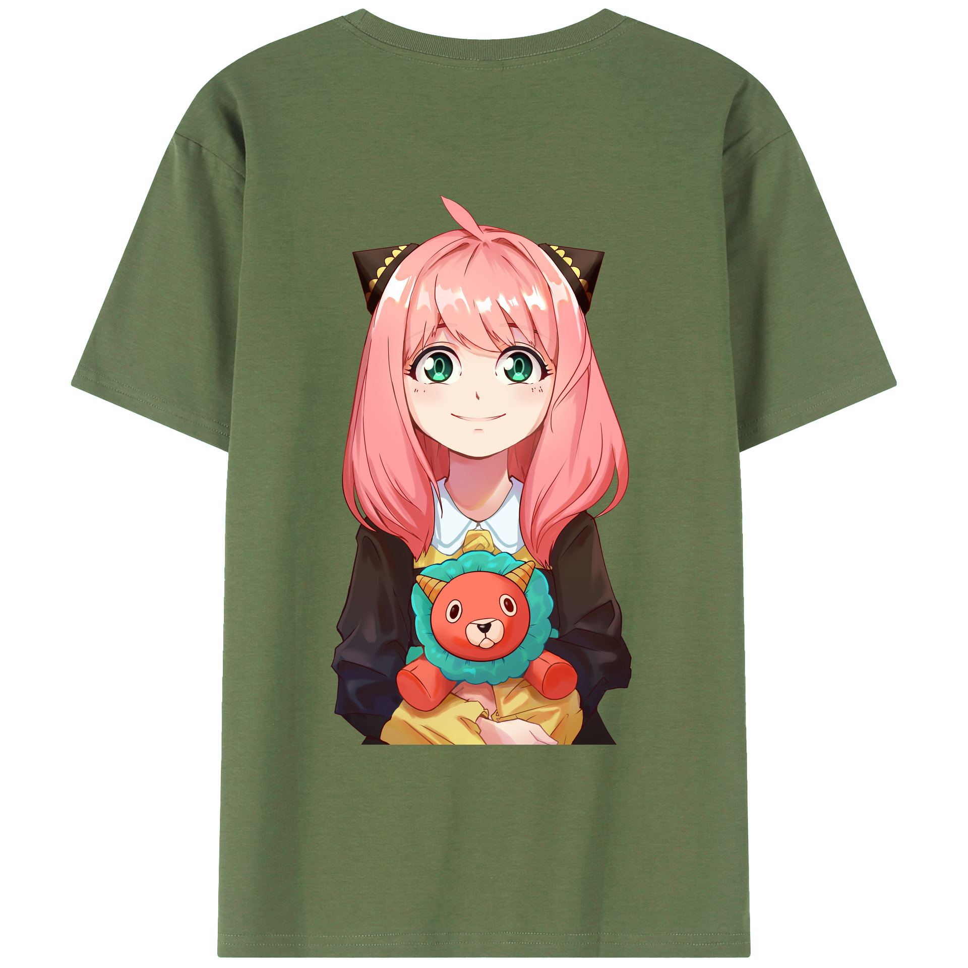 （画像用） SPY×FAMILY间谍家家酒 綿100％ メンズ半袖Tシャツ（バックプリント） 通気性